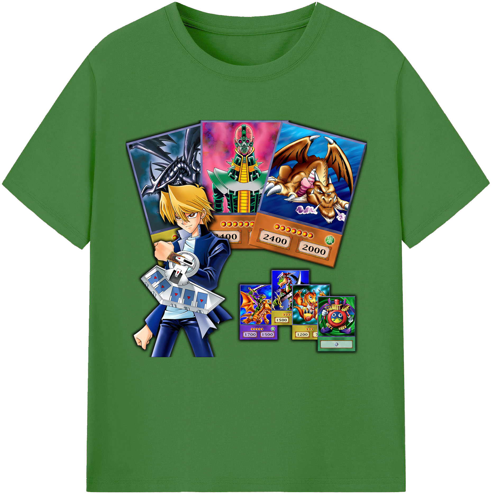 （画像用） 遊☆戯☆王 Yu-Gi-Oh! レディースカジュアルプリントTシャツ（綿100％）